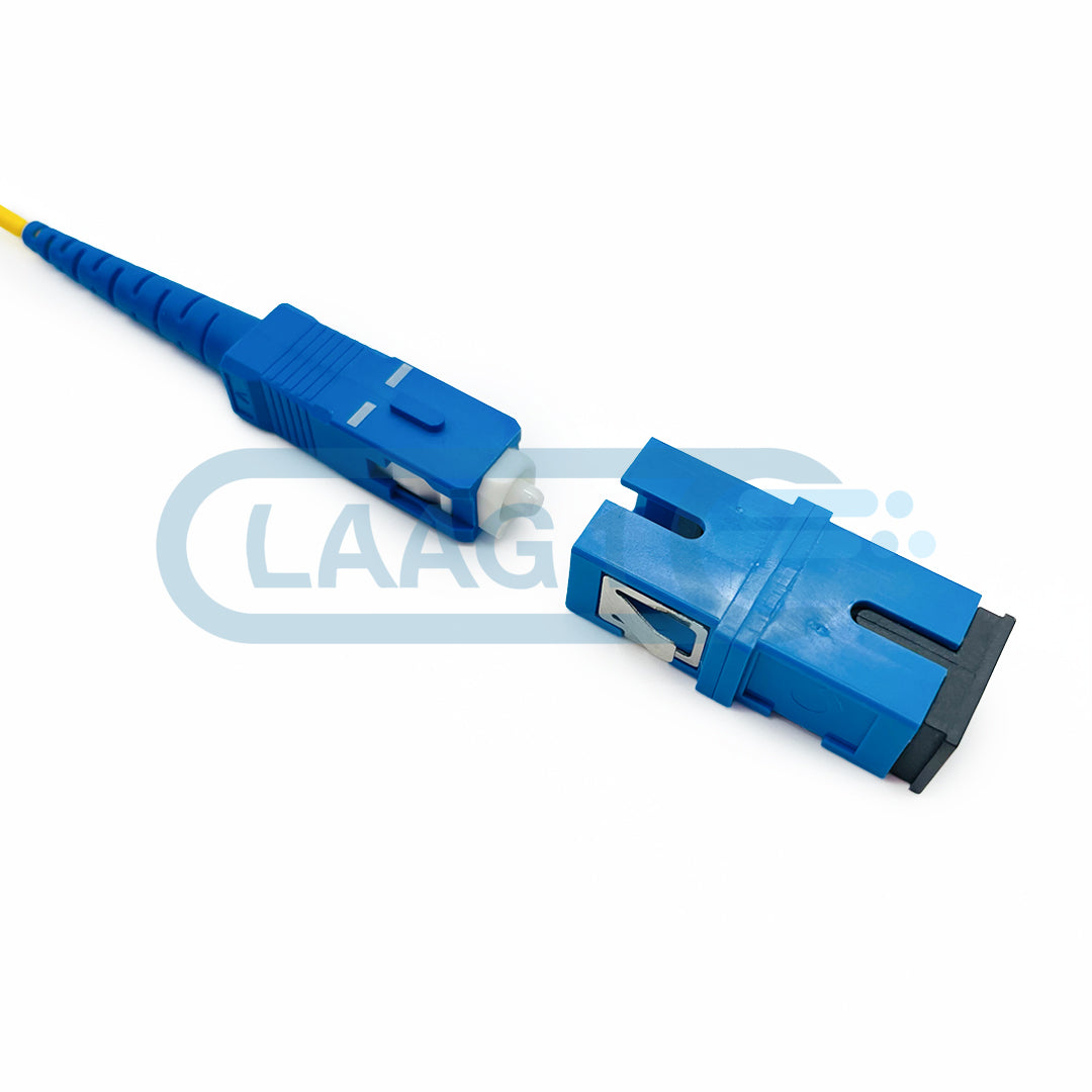 Simplex LC APC to SC UPC with connector glasvezel connector
