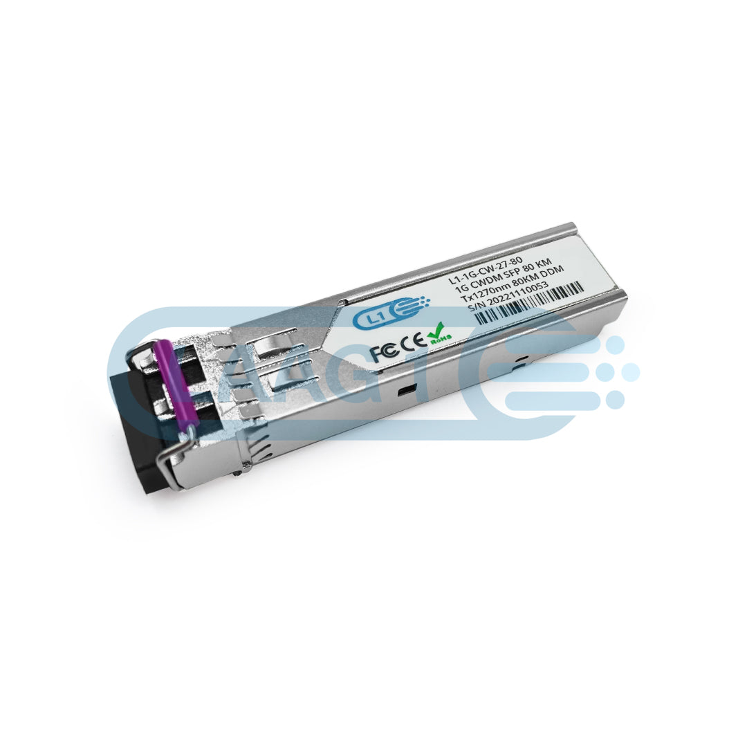 Laag1 CWDM SFP C27 1270nm 80km Module (1G)